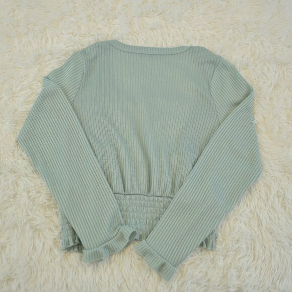 Girls 2-Piece Multi Color Strip Romper Pants Long Sleeve Button Sweater Size L - Picture 6 of 6